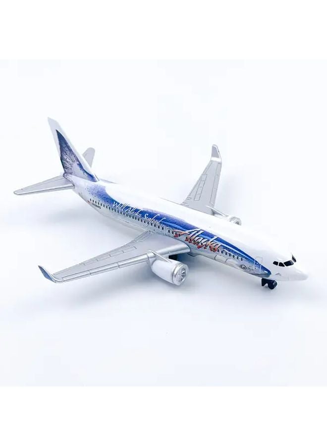 White Alaska Airplane Model Collectible Replica with Push Propeller - Image 3